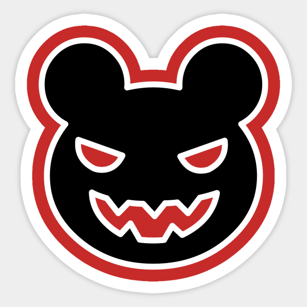 scary mouse Sticker by mydesignontrack